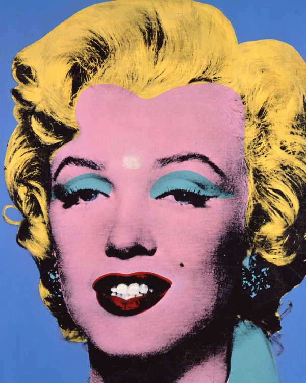 Andy Warhol, Blue Shot Marilyn (1964), serigrafia